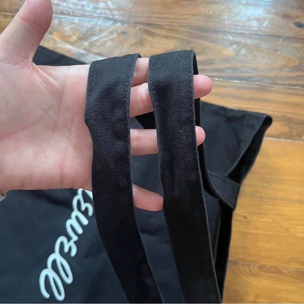 Madewell Bien Fait‎ Reusable Canvas Tote Bag Black Collegiate